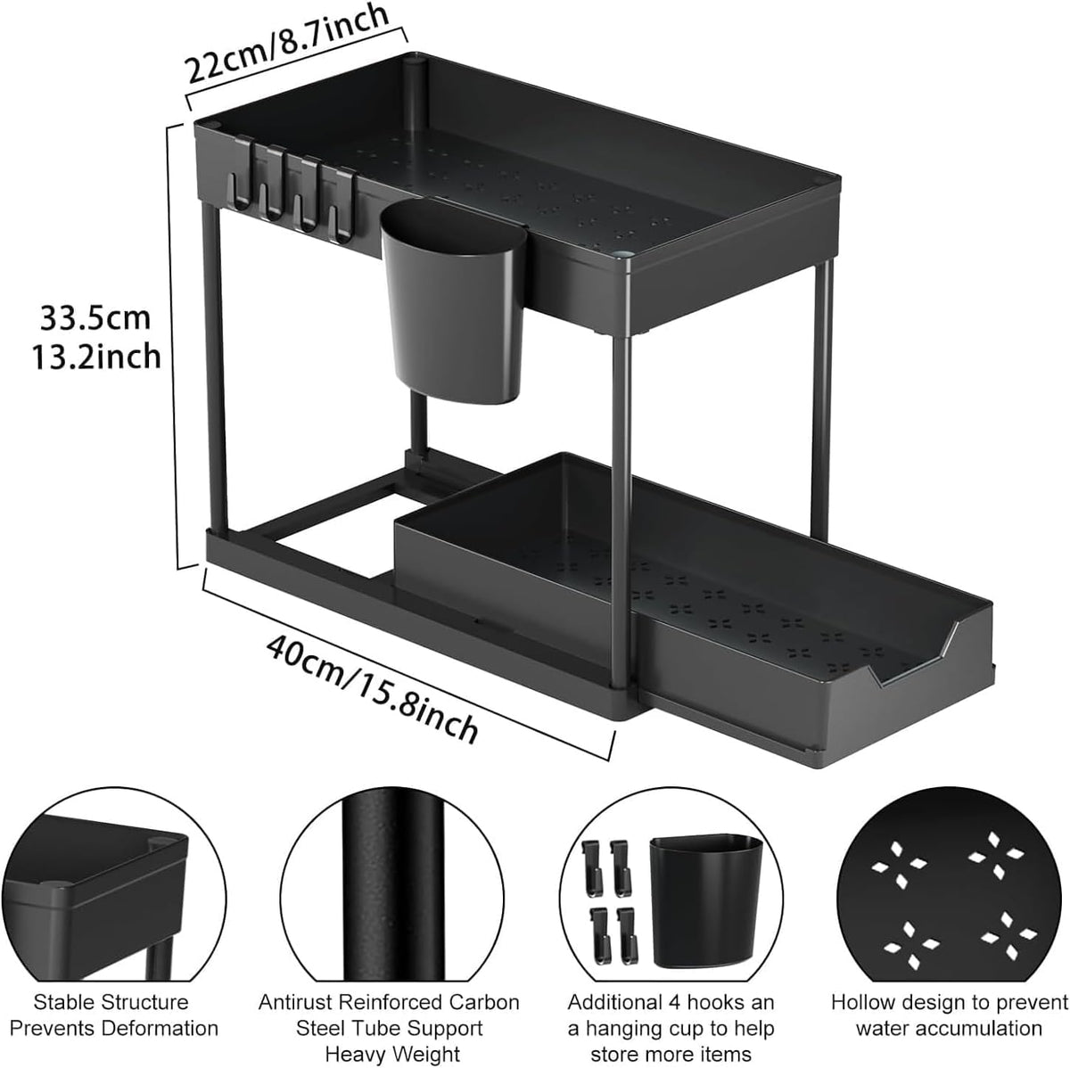 2 Tier Multifunctional Storage Rack