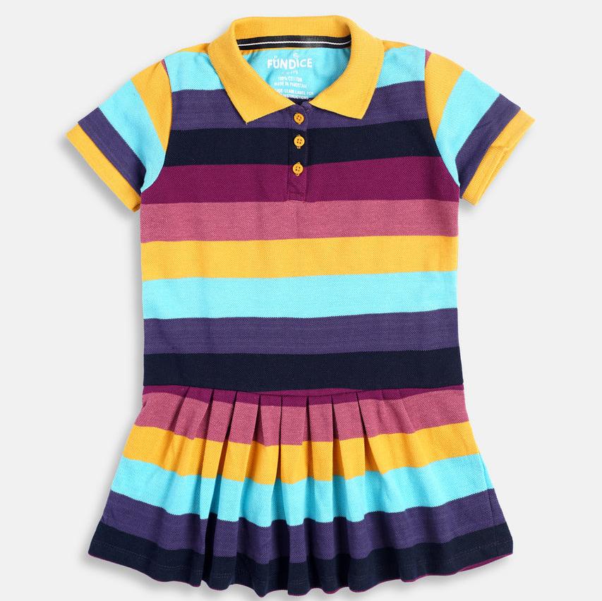 Yellow Stripes Frock (Yellow)