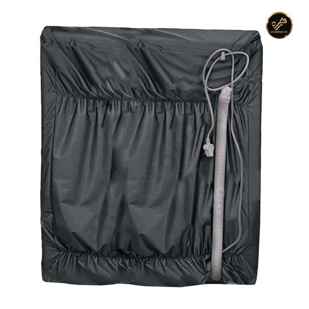 Double Washing Machine Cover Dark Grey