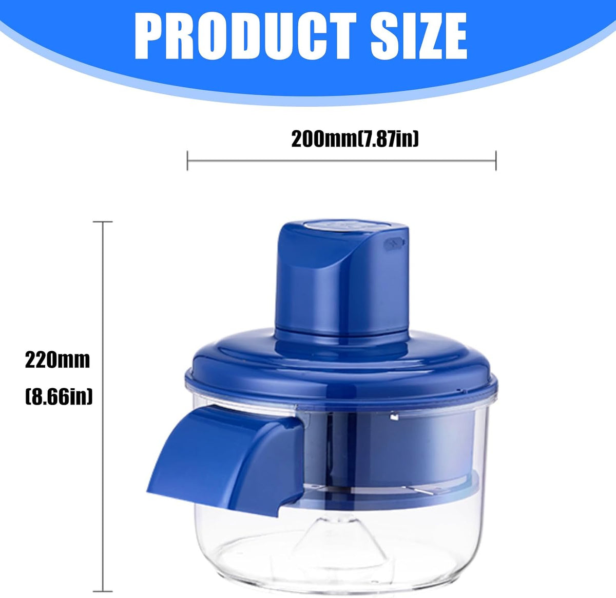 Rechargeable Electric Fruit Peeler-Blue D1