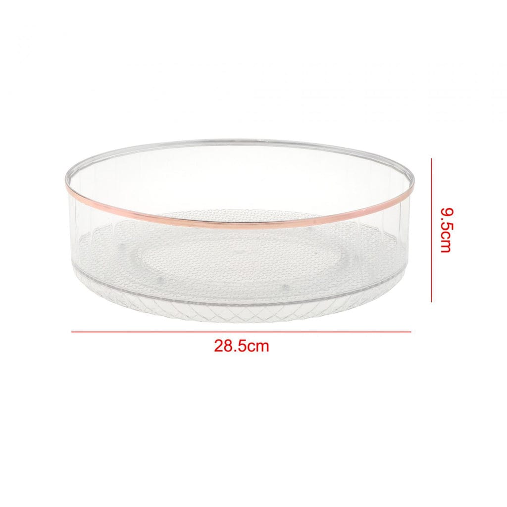 Acrylic Multipurpose Glacier Rotating Tray-Transparent