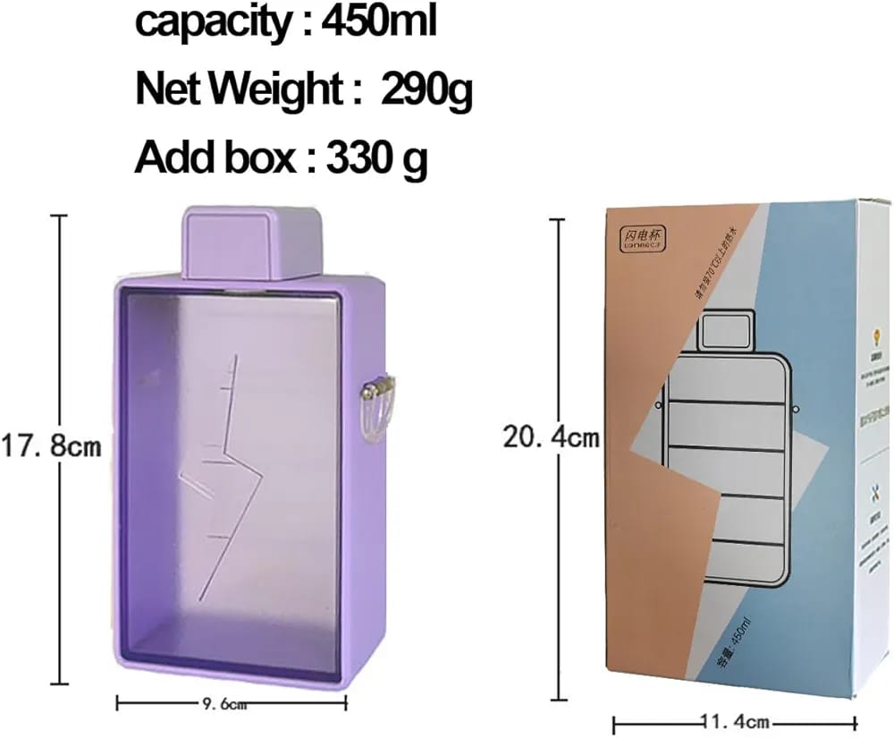 Portable Leakproof Creative Water Bottle 450ml