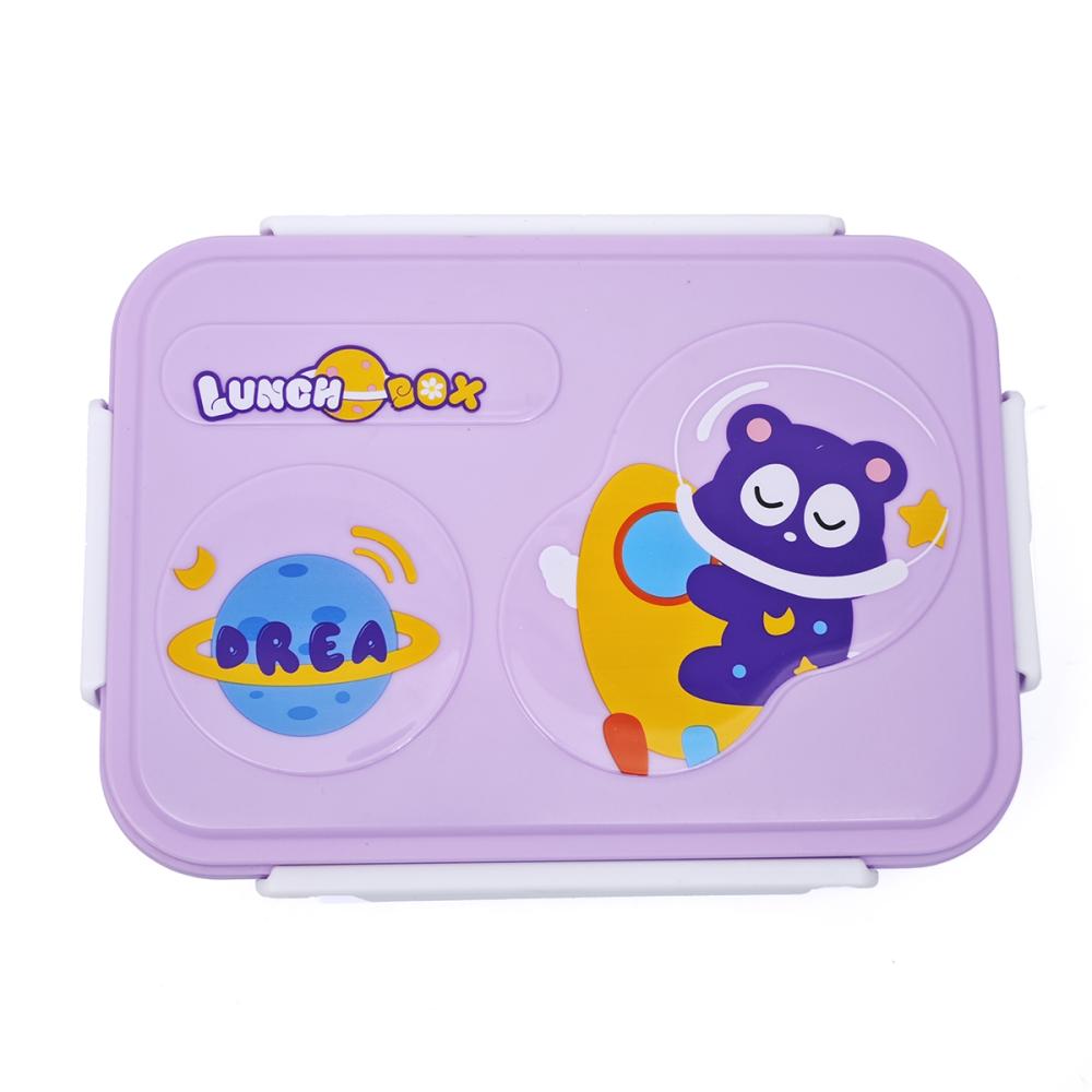 Space Bear Lunch Box-Purple