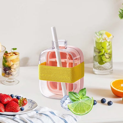 2 In 1 Ice Cube Bottle-Pink