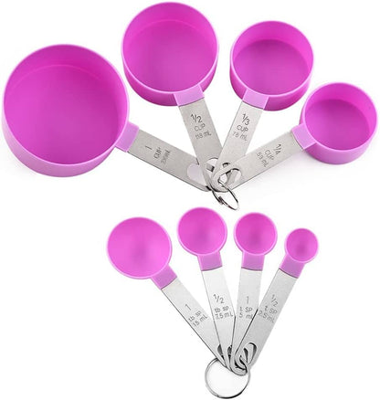8 Pcs Measuring Cups and Spoon