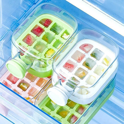 2 In 1 Ice Cube Bottle-Green