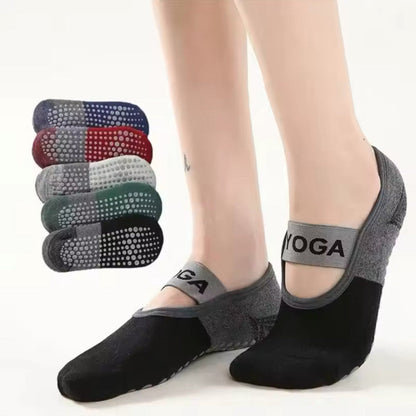 Anti-Slip Yoga Socks With Strip 1 Pair