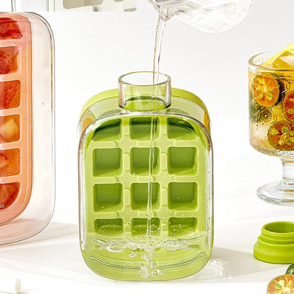 2 In 1 Ice Cube Bottle-Green