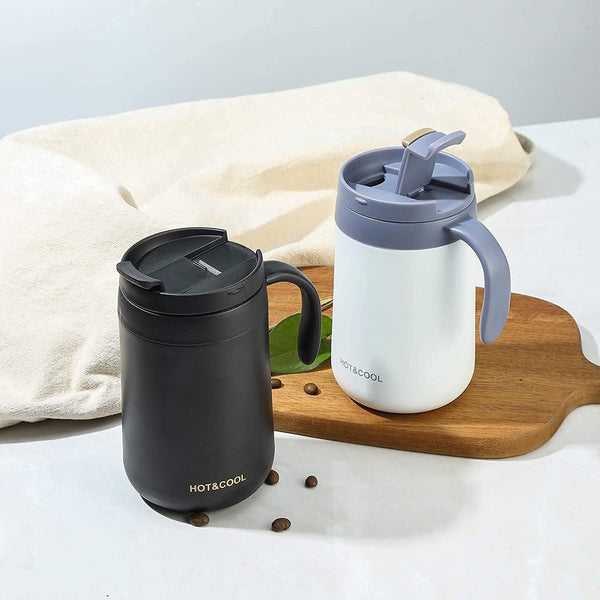 1 Pc Vacuum Coffee Mug 500ml-White