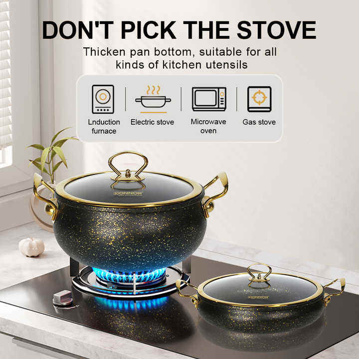 11 Piece Granite Coating Cookware Set