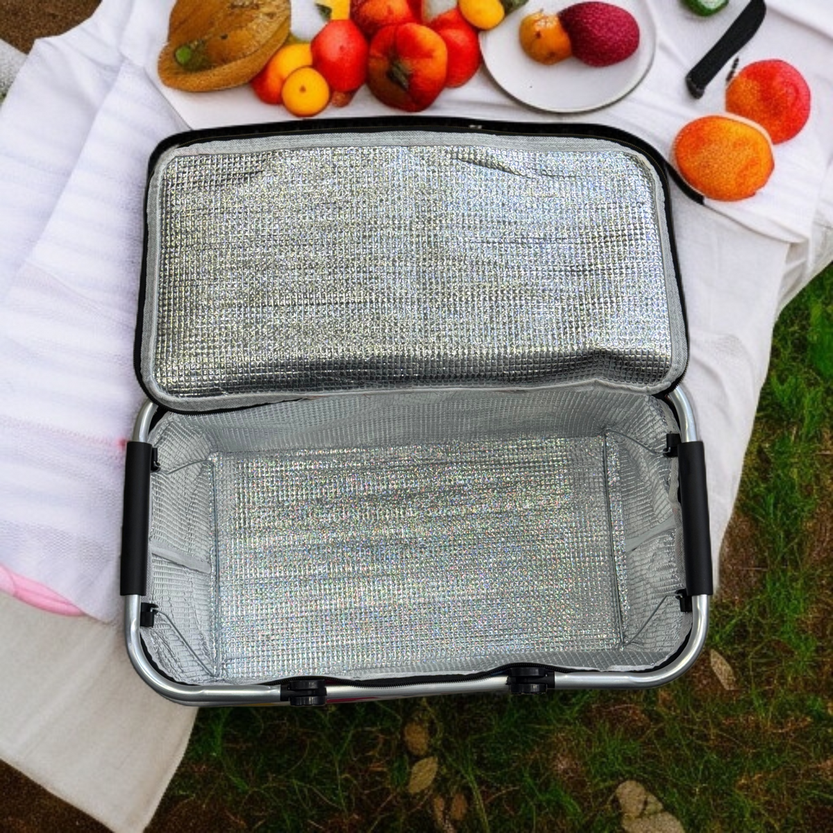Foldable Insulated Picnic Basket-D9