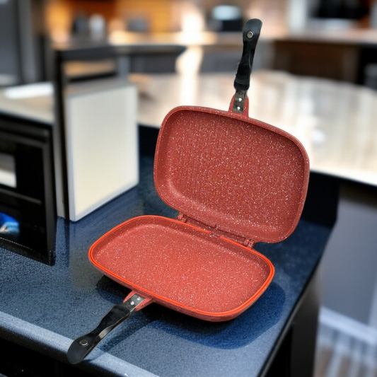 Dessini Double Sided Grill Pan 36cm(Red)