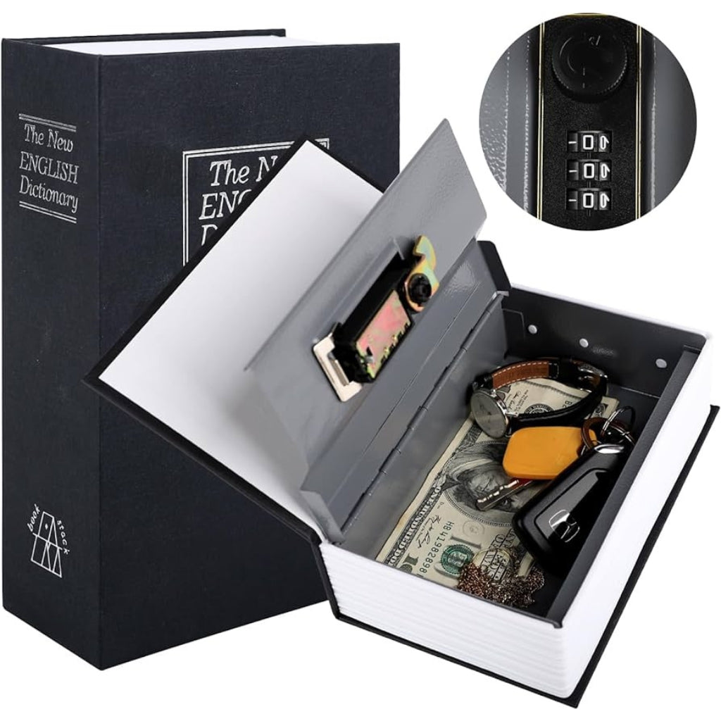Book Safe Storage Box-Brown