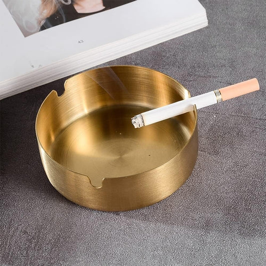Round Stainless Steel Ash Tray-M