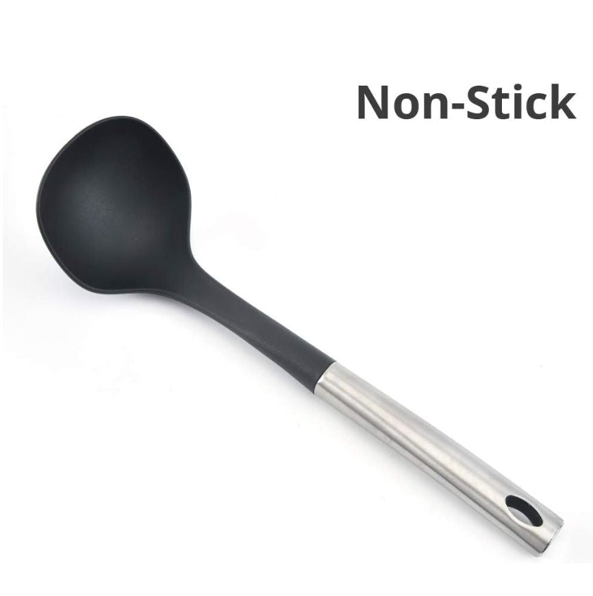 Steel Handle Nonstick Cooking Spoon-D1