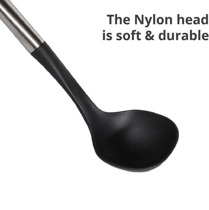 Steel Handle Nonstick Cooking Spoon-D1