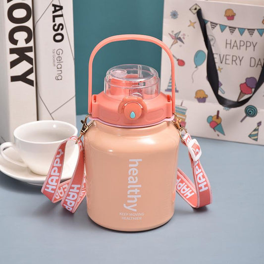 Fashion Sugar Cube Cup & Water Bottle- Pink