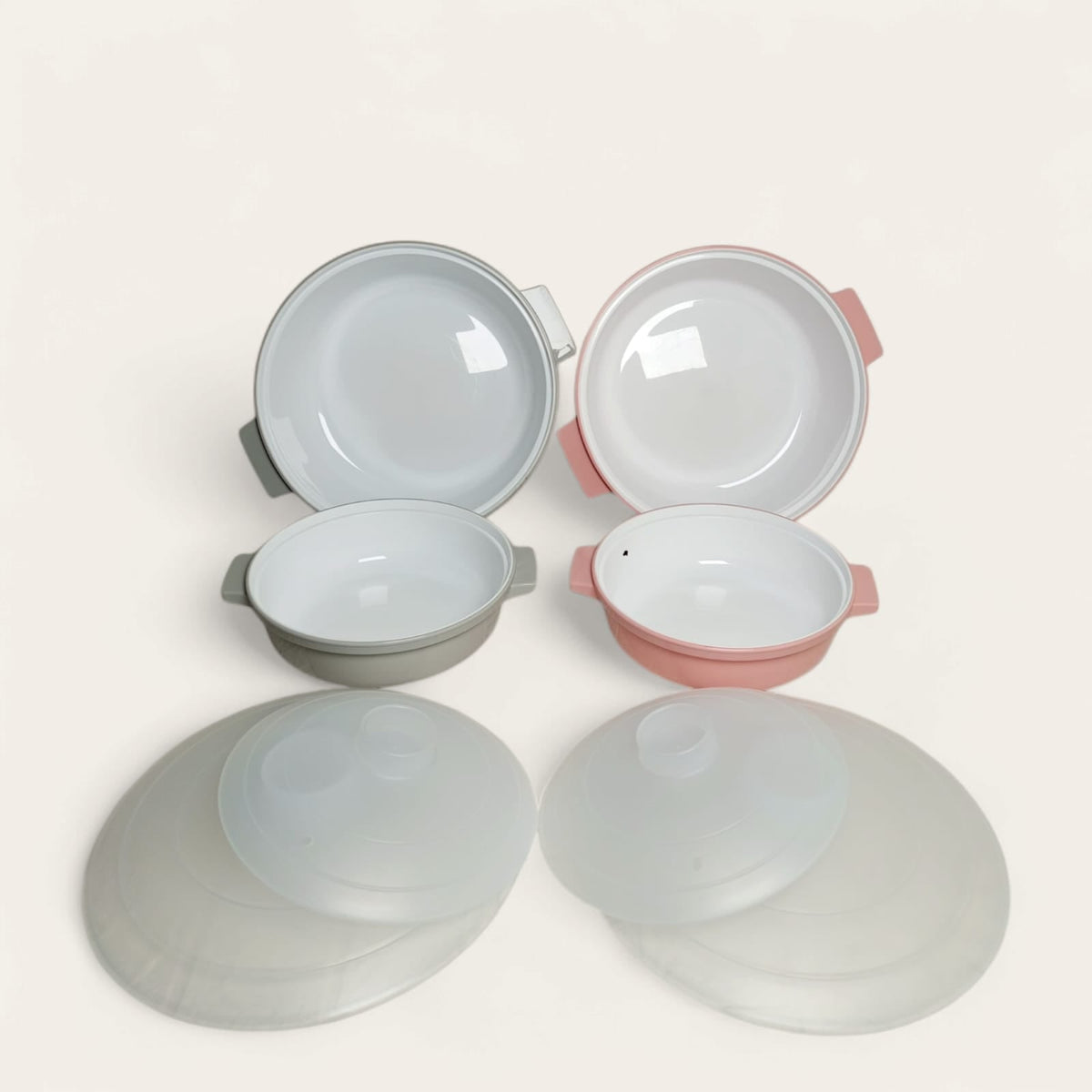 2-Piece Microwave-Safe Serving Bowl Set