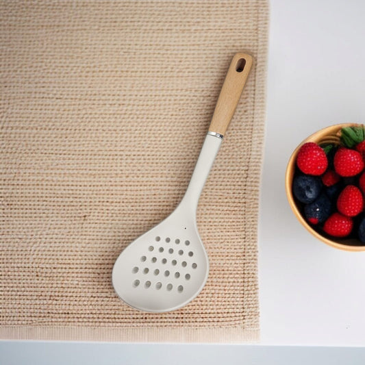 Wooden Handle Silicone Spoon-D3
