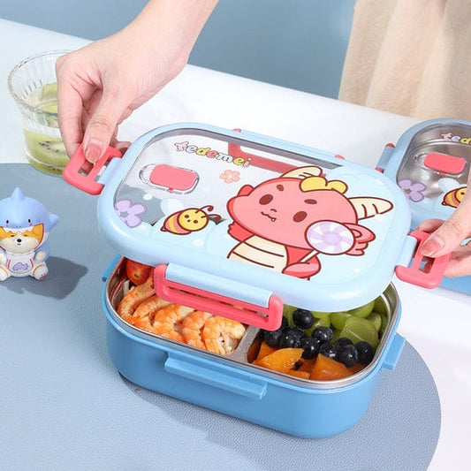 Tedemei Cartoon Design Lunch Box-Blue