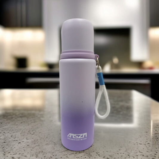 Double-Wall Stainless Steel Water Bottle-Purple