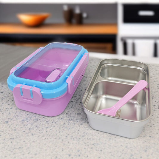 Stainless Steel Lunch Box-Pink