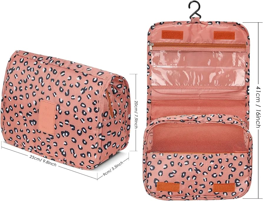 Travel Toiletery Storage Bag (Leopard)