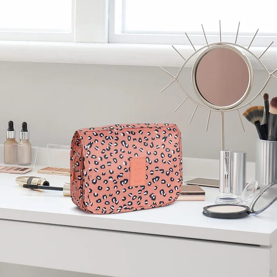 Travel Toiletery Storage Bag (Leopard)