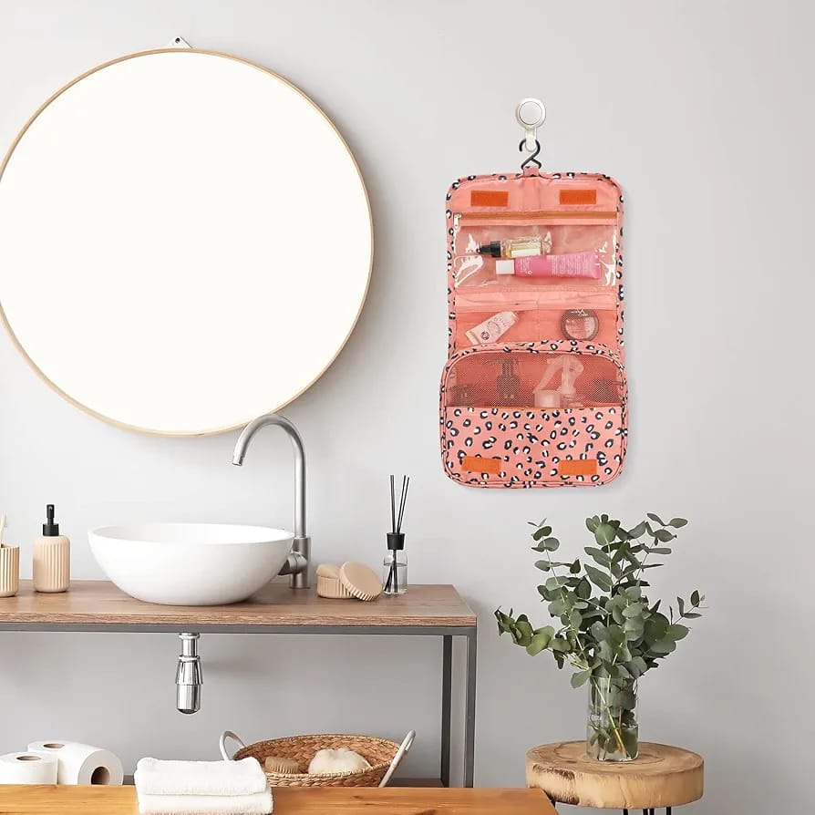 Travel Toiletery Storage Bag (Leopard)