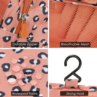 Travel Toiletery Storage Bag (Leopard)