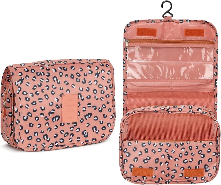 Travel Toiletery Storage Bag (Leopard)
