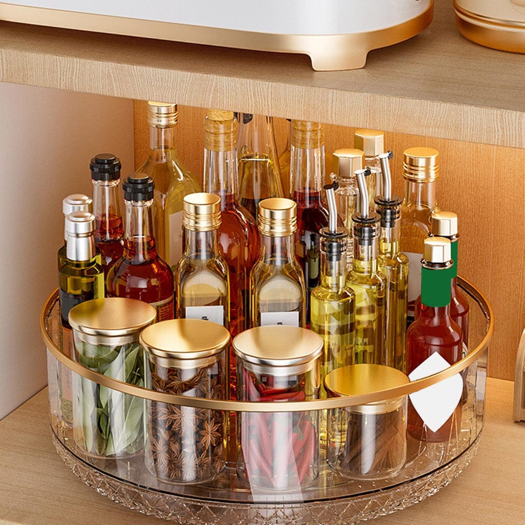 Acrylic Multipurpose Glacier Rotating Tray-Transparent