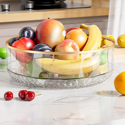 Acrylic Multipurpose Glacier Rotating Tray-Transparent