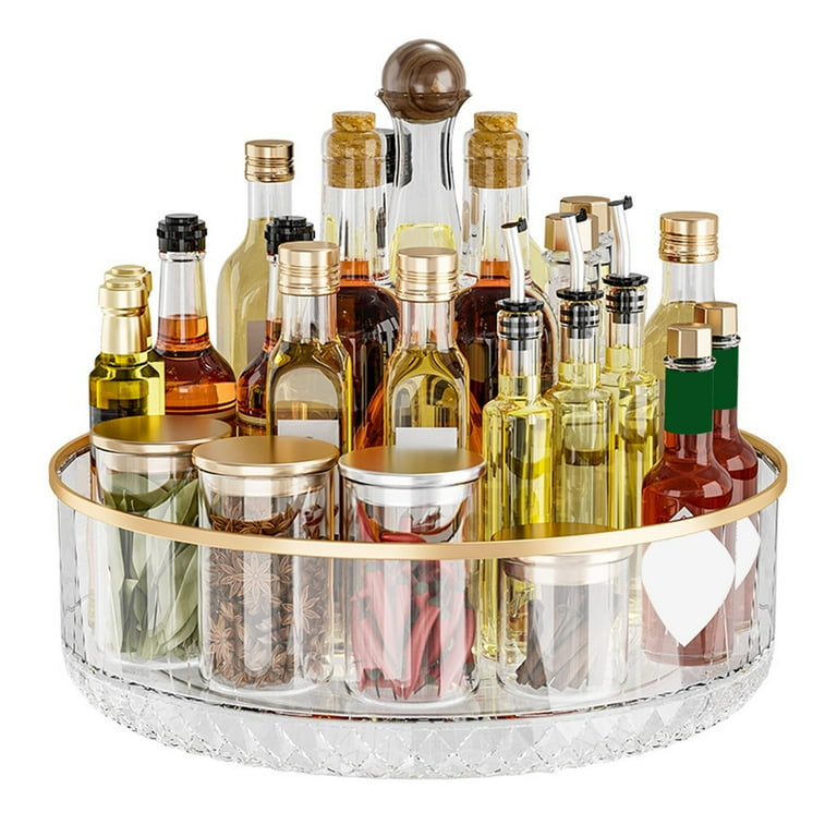 Acrylic Multipurpose Glacier Rotating Tray-Transparent