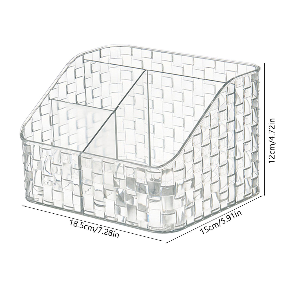 Acrylic Multi Storage 4 Section Box