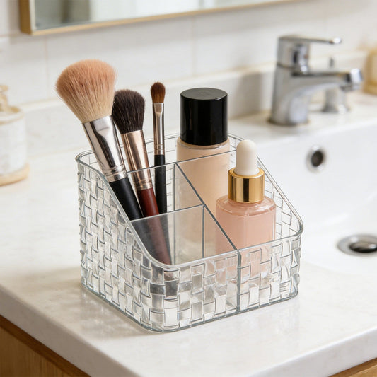 Acrylic Multi Storage 4 Section Box