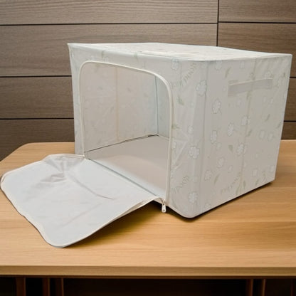 Foldable Clothes Storage Box (100L)-Light Green