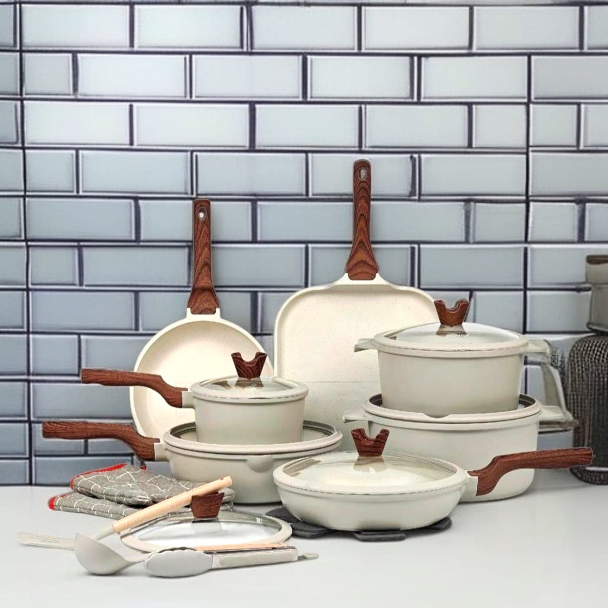 21 Pcs Non-stick Cookware Set