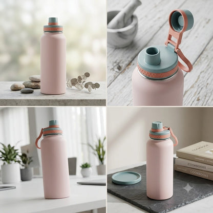 Thermal Insulated Water Bottle-Pink