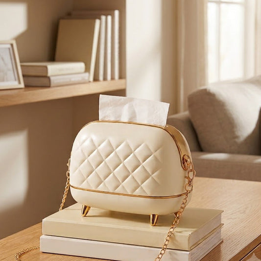 Stylish Non Slip Tissue Box D1-Offwhite