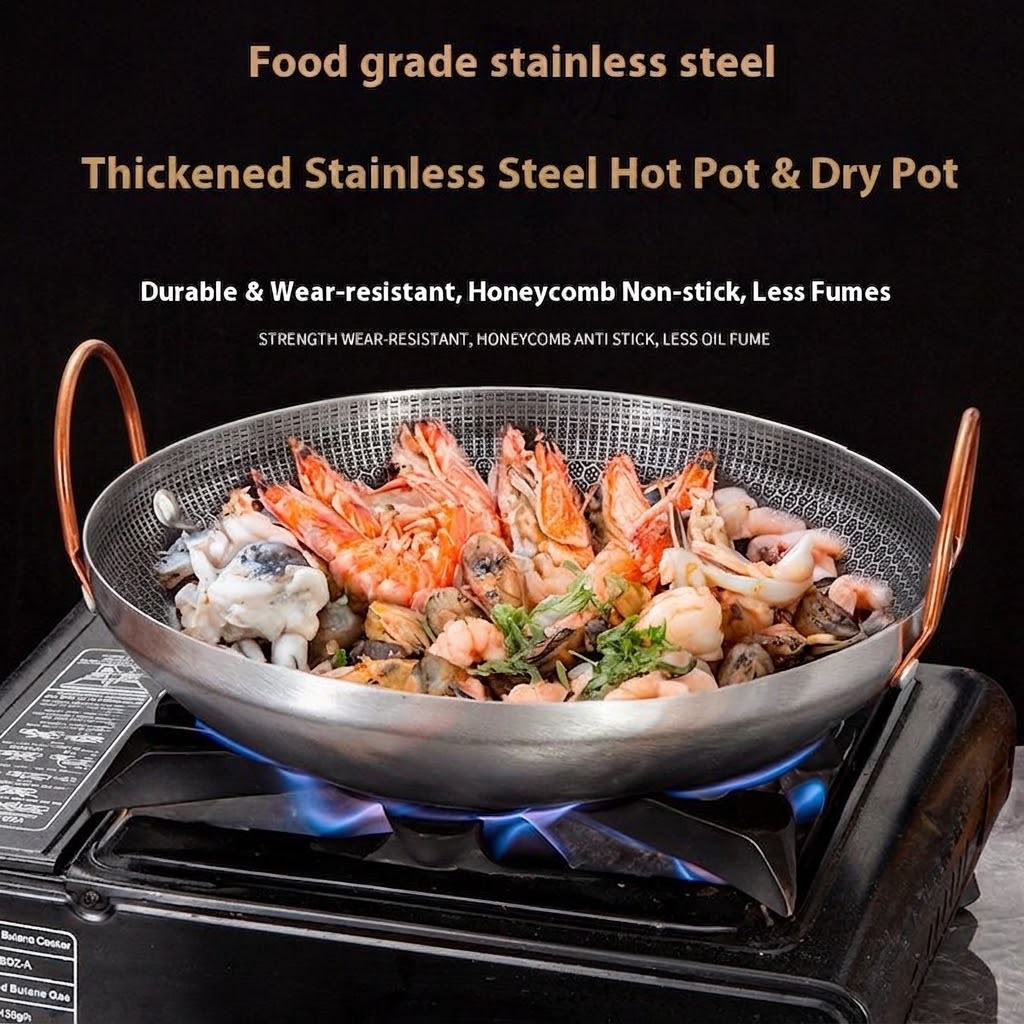 Laser Coating Non-Stick Wok