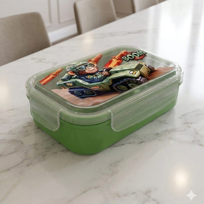 Two Compartment Stainless Steel Lunch Box