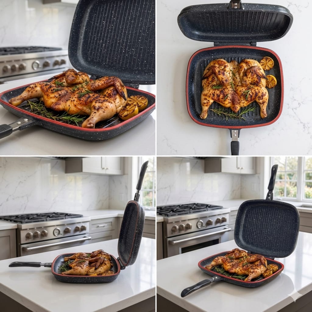 Dessini Double Sided Grill Pan 36cm (Black)