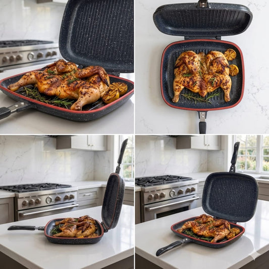 Dessini Double Sided Grill Pan 40cm-Black