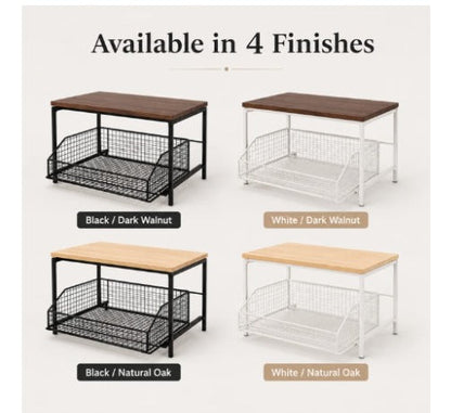 Sliding Kitchen Storage Counter Organizer