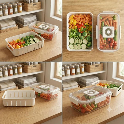 Single Grid Rectangle Snack Storage Box