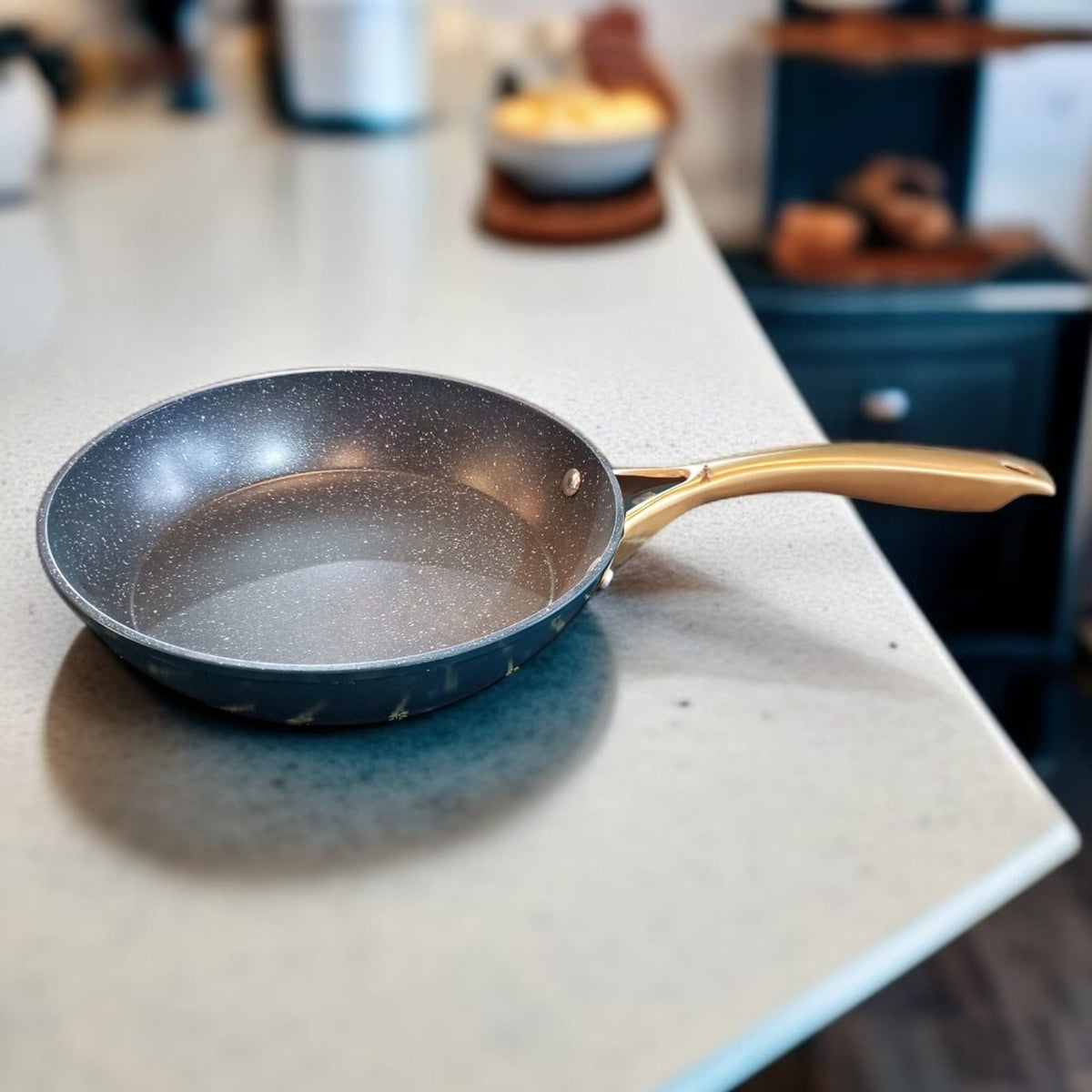 Marble Non Stick Frying Pan Dark Green-24cm