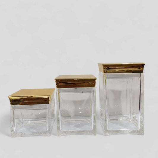 3 Piece Acrylic Jar D-1