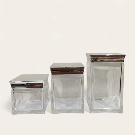 3 Piece Acrylic Jar Set D-2