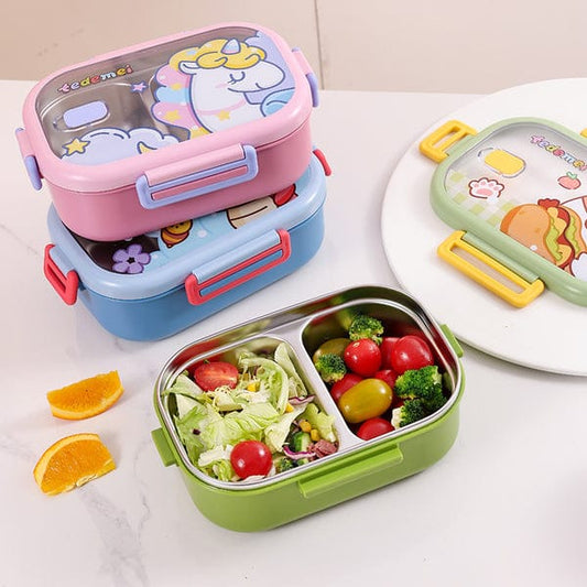 Tedemei Cartoon Design Lunch Box-Green